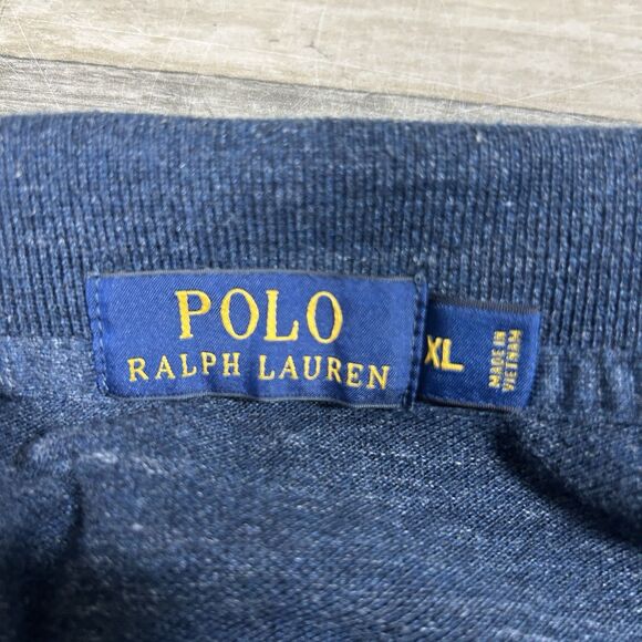 Polo Ralph Lauren Shirt Men's Extra Large Blue Eclipse Classic Pony Preppy - Picture 7 of 10